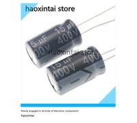 Condensateur électrolytique en aluminium, 15UF, 400V, 10x17MM, ± 20%, 22UF, 16V, 25V, 35V, 50V, 63V, 100V, 250V, 400V, 450V