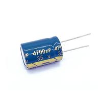 Condensateur électrolytique en aluminium 18 * 25mm Basse ESR/Impédance Haute Fréquence 35v 4700UF 4700UF35V Appareils électroniques (Size : 10pcs)