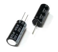 Condensateur électrolytique en aluminium 200V470uf 18x40mm, 470uf 200v 470mf 200vdc 470MFD 200wv 22uf 33uf 47uf 100uf 220uf 330uf, 1 pièce(200v100uf 16x20 5pcs)