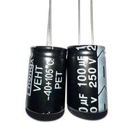 Condensateur électrolytique en aluminium 250V100uf, 100uf250v 250v100mf 250v 2.2uf 3.3uf 4.7uf 6.8uf 10uf 22uf 33uf 47uf 68uf 100uf 220uf 5-20 pièces(250v3.3uf 6x11 20pcs)