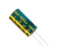 Condensateur électrolytique en aluminium, 25V, 10000UF, 25V, 10000UF, 18x35, faible ESR/impédance, haute fréquence, taille 20%, 5 pièces Appareils électroniques