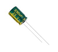 Condensateur électrolytique en aluminium 25V330UF 8 * 12MM, 50 pièces, 8 * 12MM 330UF 25V Appareils électroniques