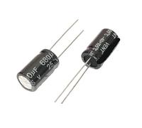 Condensateur électrolytique en aluminium 25V680uf 10x17mm, 680uf 25v 680uf25v 25v680mf 680mf25v 25v680MFD 680mf 680MFD 25wv 25vdc(25v10000 18x35 5pcs)
