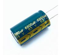 Condensateur électrolytique en aluminium, 4 pièces, 63V, 6800UF, 22x40MM, 63V, 6800UF, 22x40, condensateur électrolytique 6800UF, 63V