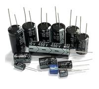 Condensateur électrolytique en aluminium, 450v100uf, Volume 18x30mm, 100uf, 450v, 450v100mf, 450vdc, 100mfd, 100uf450v, 100mf450v, 450wv, 1 à 20 pièces(450v15uf 10x17 10pcs)