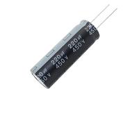 Condensateur électrolytique en aluminium, 450V220UF, volume 18x50mm, 450v, 220uf, 220mfd, 220mf, 220uf, 450vdc, 450wv, 2.2uf, 3.3uf, 4.7uf, 6.8uf, 10uf(450v33uf 16x25 5pcs)