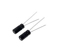 Condensateur électrolytique en aluminium, 50 pièces, 10uF, 50V, 10MFD, 50 volts, 4x7mm, Radial, 10mf50v, 10uf50v, 50v10mf, 50v10uf