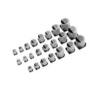 Condensateur électrolytique en aluminium CMS 6,3 V, 10 V, 16 V, 25 V, 35 V, 50 V, 1 µF, 2,2 µF, 3,3 µF, 4,7 µF, 10 µF, 22 µF, 33 µF, 47 µF, 100 µF, 220 µF, 330 µF, 470 µF(50V 4.7uF 20pcs)