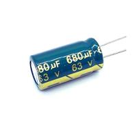 Condensateur électrolytique en aluminium, haute fréquence, haute impédance, 63V, 680UF, taille 13x25, 680UF, 20%, 6 pièces/lot
