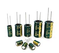 Condensateur électrolytique haute fréquence 16 V 25 V 35 V 50 V 63 V 100 V 200 V 400 V ±20% 100 µF 220 µF 330 µF 470 µF 680 µF 1000 µF 2200 µF 3300 µF(63V1000UF 5PCS)