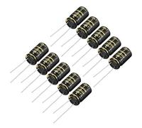 Condensateur électrolytique radial en aluminium avec 15uF 250V 105 Celsius Life 2000H 10 x 17 mm noir 10pcs