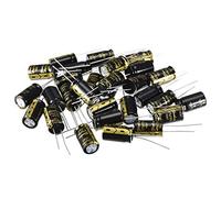 Condensateur électrolytique radial en aluminium avec 470uF 35V 105 Celsius Life 2000H 10 x 17 mm noir 30pcs