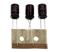 Condensateur Elko 20x radial 330µF 25V | Condensateur électrolytique jusqu'à 105°C | 330uF Electrolytic Capacitor from United Chemi-Con
