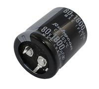 Condensateur Elko 2x radial 1800µF 80V | Condensateur électrolytique Snap-In jusqu'à 105°C | 1800uF Electrolytic Capacitor from Rubycon