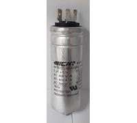 Condensateur en aluminium pour moteur ICAR, 7 μF, 450 V, polypropylène, cosses faston 6,3 mm, fixation M8