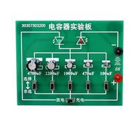 Condensateur Experiment Board Professional PVC Condensur Capacitor Charge Dosting Demandation Board for Classroom Teaching Electrical Engineering Labs High School Physics