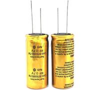 condensateur Farad 2.7V, 2 pièces, Type R 1F 1.5F 2F 3.3F 4F 5F 8F 10F 15F 25F 30F 50F 60F 100F, enregistreur de conduite Composant (Size : 2.7V1.0F 8x12)