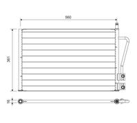 Condensateur Ford fiesta v, fusion - VALEO - 814083