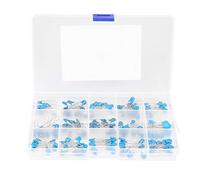 Condensateur Haute Tension Céramique 180 Pièces 15 Valeurs 1kV 100pF à 10000pF pour Projets Électroniques et Réparations Haute Précision