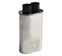 Condensateur haute tension pour four à micro-ondes, 0,85-1,08 μF, 7,5 x 5,5 x 3,5 cm, pièce de rechange en métal argenté pour micro-ondes domestique (1,08 UF)