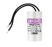 CONDENSATEUR MOTEUR À FILS CBB60 100µF 100uF 450V DÉMARRAGE PERMANENT (1068)
