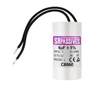 CONDENSATEUR MOTEUR À FILS CBB60 6µF 6uF 450V DÉMARRAGE PERMANENT (1070)