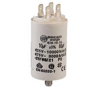 Condensateur moteur DUCATI 10uF ± 5%/475V + GRD Ø36x58mm