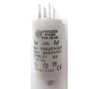 Condensateur moteur permanent en polypropylène 6uf 450 volts cosse faston double 6.3MM et vis M8.