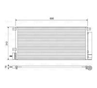 Condensateur Opel mokka - VALEO - 822576