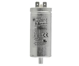 Condensateur Permanent 9,5 µF ±5%, 400 V AC, Aluminium, Ø 35 mm x 77 mm, Fixation M8