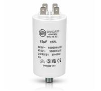 Condensateur Permanent Double Faston pour Moteur Monophasé - 425 à 475 V AC - 25 uF -