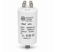 Condensateur Permanent Double Faston pour Moteur Monophasé - 425 à 475 V AC - 40 uF -