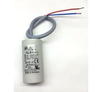 condensateur PERMANENT pompe de piscine surpresseur fond plat 12.5uF ± 5%/450 V Ø 35mm x L 70 mm sortie cable