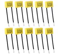 Condensateur Polypropylène, 10 Pièces Condensateur Sécurité, Composants Condensateurs pour Feux Clignotants Ampoules LED 0.22uf 275V X2