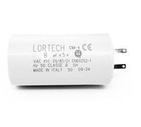 Condensateur pour Moteur de Volet Roulant, 8 μF, 450 VAC, Certifié CE et IMQ, Fabriqué en Italie, Compatible avec Moteurs Oximo, LT, Simu T5/T6, Dimensions Ø 30 x 56 mm