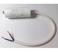 Condensateur pour moteur ICAR, 9 μF, 450 V, Polypropylène, Sortie de câble, Fixation Ecofil métallique