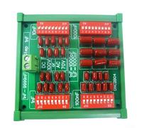 Condensateur programmable 1nF à 9999nF étape 1nF film polypropylène pour tests électroniques, mesures, éducation, expériences, conception avec bornes à vis, carte PCB verte 87 x 84 x 42 mm (avec coque