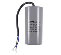 Condensateur SOURCING MAP CBB60 80uF 450V AC 2 Fils 50/60Hz 123mm x 60mm Cylindre avec bornes pour Moteur Pompe eau Compresseur air