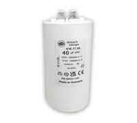 Condensateur spécial Kärcher 40 μF - Nettoyeur Hautre Pression, Compresseurs, Pompes à eau - 425V/450V/475V - Condensateur de Démarrage/Permanent avec Cosses 6,4mm - Haute Qualité et d'Origine (40 µF)