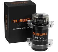 Condensateur tampon Musway MC500 Pufferelko Powercap 0,5 Farad avec support i...