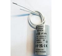 Condensateur volet roulant 3,15 μF, 450 volts Fond Plat, Avec Sortie de Câble