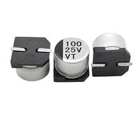 Condensateurs 100 pièces condensateur électrolytique SMD de petite taille SMD100UF25V6.3 * 5.4/compteur intelligent/alimentation/phare d'éclairage Composant