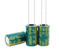Condensateurs 25V 1000UF 1000UF 25V 10MMX17MM Condensateurs électrolytiques Taille: 10x17MM Composants Composant