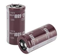 Condensateurs 2pcs, condensateur électrolytique 2pcs 63V 6800uF 25 × 50mm 105