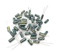 Condensateurs 50 pièces/lot 4.7UF 50V 105C 5X11mm condensateur électrolytique en aluminium 50V4.7UF plomb Radial 50pcs composants Composant
