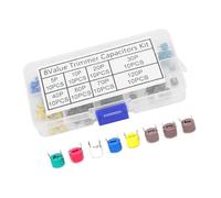 Condensateurs Ajustables 6mm Kit de 80 pièces 5/10/20/30/40/60/70/120P Plastique pour Instruments Électroniques