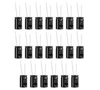 Condensateurs électrolytiques 20pcs, 450V 22uf Condensateurs polarisés, 105℃ Condensateurs polarisés électrolytiques, Longs fils Condensateurs polarisés électrolytiques axiaux Amplificateur à tube