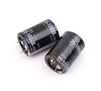 Condensateurs électrolytiques radiaux en aluminium, 2 pièces, 10000uF, 35V, 25x40mm, composants Composant