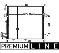 CONDENSEUR A/C DB W164 ML 05-