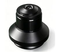 Condenseur À Fond Noir Sec pour Microscopes Biologiques, avec Lentille De 30 Mm Et Diaphragme Central De 20 Mm, Diamètre Dinstallation De 37 Mm, Boîtier en Alliage Daluminium